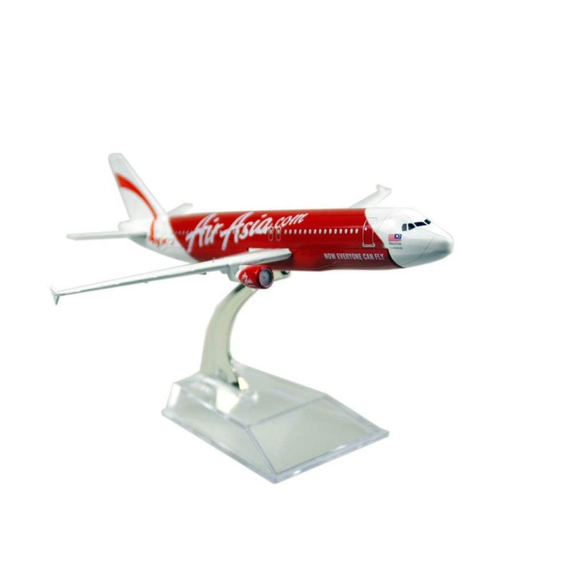 AmigozZ Diecast Aeroplane Scale Model Only For Display, Size -16 Cm-A320 (Air Asia), Multicolor - Image 2