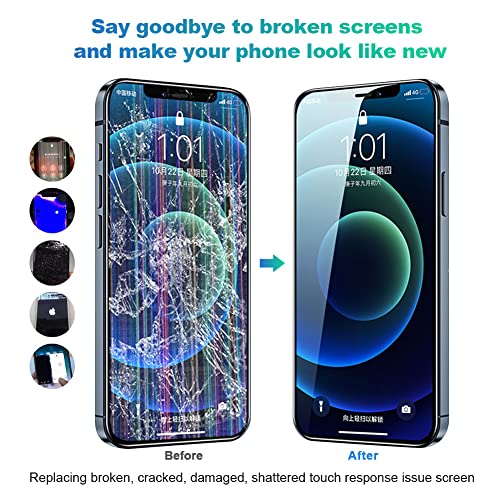 EFAITHFIX for iPhone 12/12 PRO Screen Replacement 6.1 Inch 3D Touch LCD Screen Display Full HD Digitizer Frame Assembly for 12/12 Pro with Repair Tools Screen Protector Waterproof Adhesive Sticker - Image 5