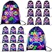 Eccliy 20 Pcs Video Game Party Favor Bags Gamer Birthday Party Drawstring Bags for Kids Boys Girls 12 x 10 Inch Gaming Goodie Treat for Game on Theme Decorations SuppliesNeonClassic Style - Image 2