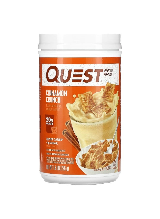 QUEST NUTRITION Quest Nutrition, Protein Powder, Cinnamon Crunch, 1.6 lb (726 g)  - Image 1