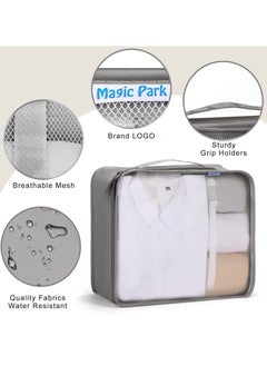 Magic Park 8Pcs Packing Cubes for Suitcases Packing Organizer Travel Packing Cubes Set Clothes Shoes Storage for Travel Accessories  - Image 4