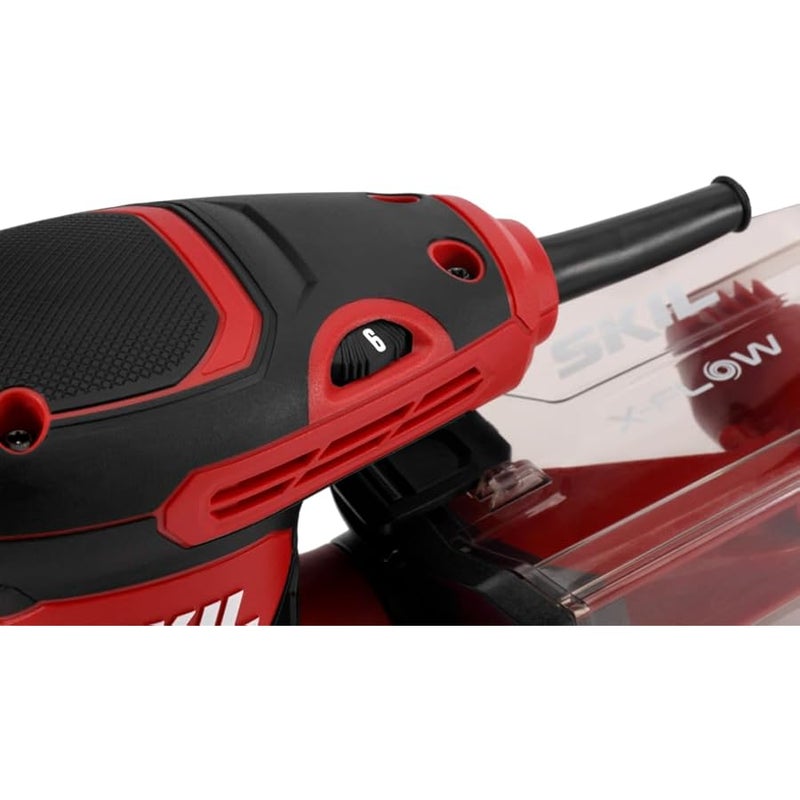 SKIL 5” Random Orbital Sander with Cyclonic Dust Box & 3pc Sanding Sheet - SR211601, Multicolor - Image 4
