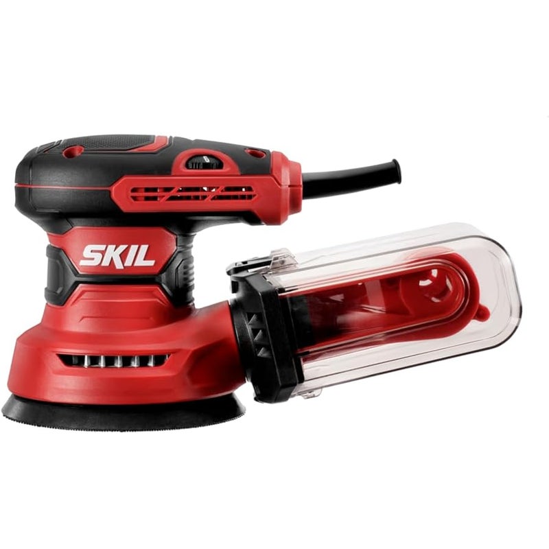 SKIL 5” Random Orbital Sander with Cyclonic Dust Box & 3pc Sanding Sheet - SR211601, Multicolor - Image 3