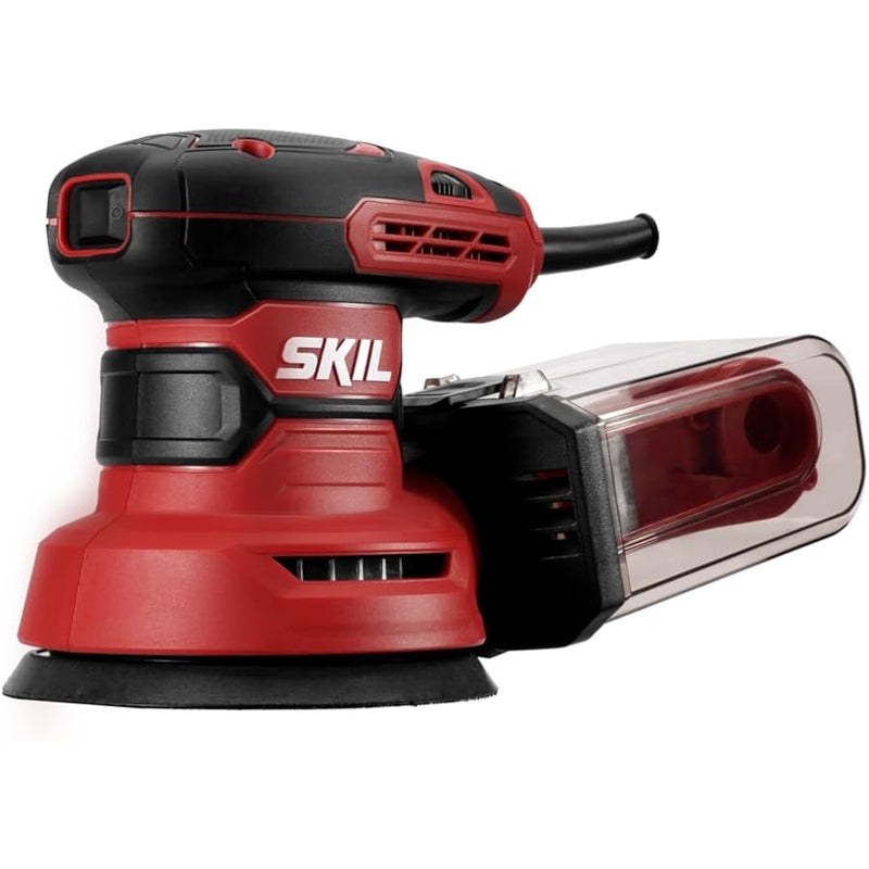 SKIL 5” Random Orbital Sander with Cyclonic Dust Box & 3pc Sanding Sheet - SR211601, Multicolor - Image 2