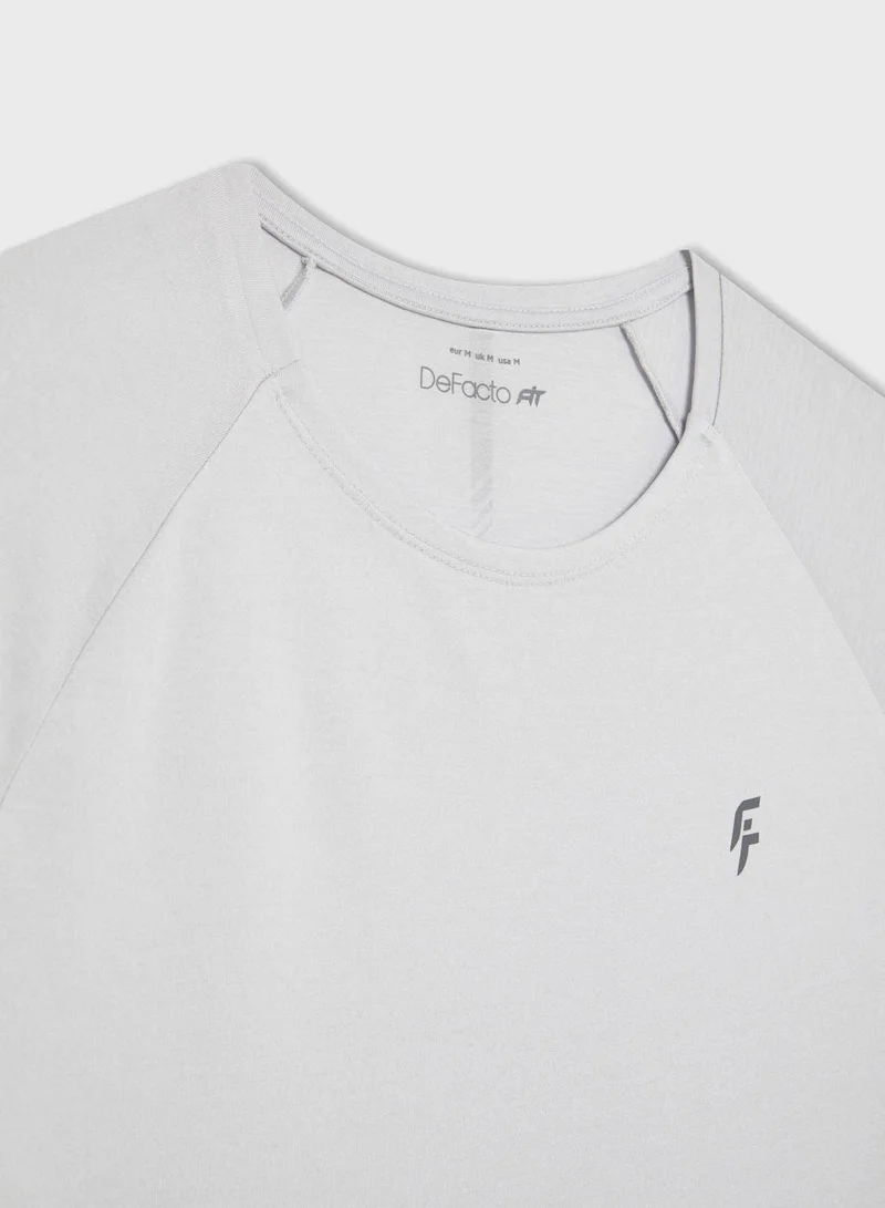 DeFacto Defactofit Standard Fit Crew Neck Sports Heavy Fabric T-Shirt