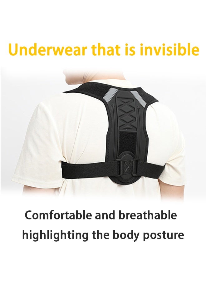 دعامة الظهر لتصحيح الوضعية، دعامة قابلة للتعديل للظهر والكتف، مصحح الوضعية، تخفيف آلام الظهر، دعم الذاكرة العضلية (L) - Image 2