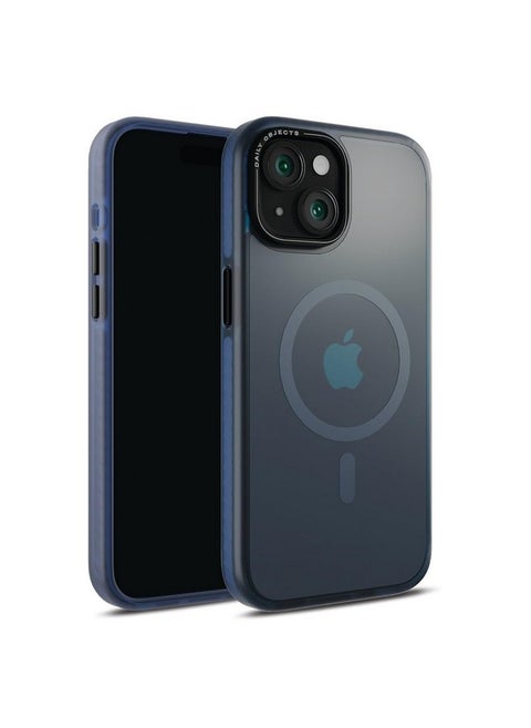 DailyObjects Polycarbonate Nimbus Phone Case for iPhone 14 Compatible with Mag-Safe Wireless Charging Slim Shockproof Back Cover | Anti-Slip Grip| Blue