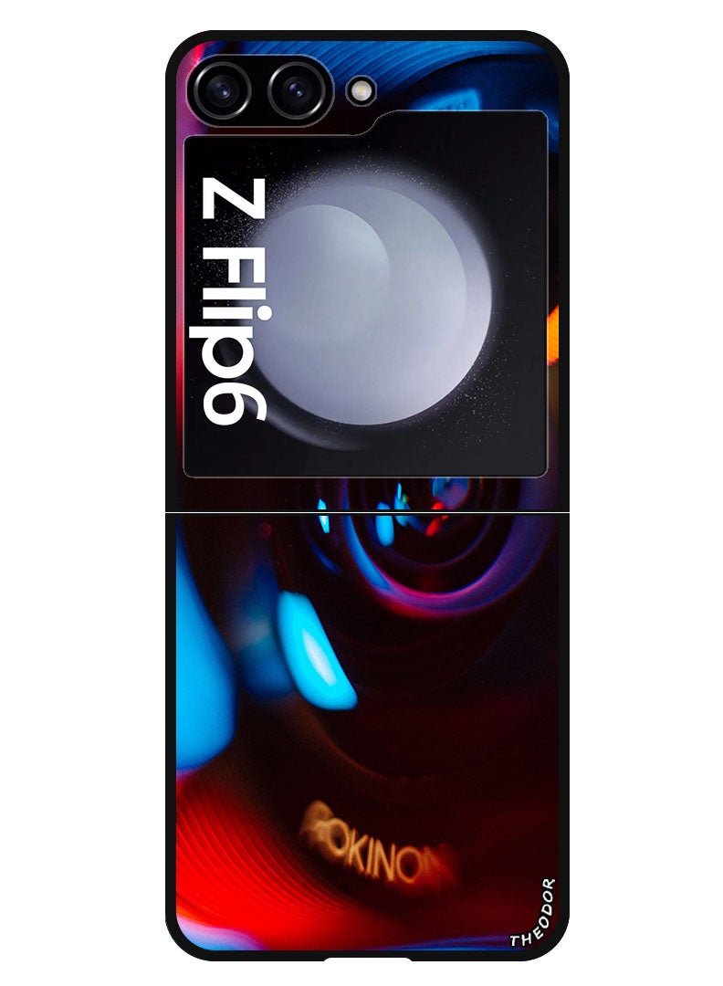 Theodor Protective Case Anti Scratch Shock Proof Bumper Cover For Samsung Galaxy Z Flip 6 lens_camera_glare - Image 1