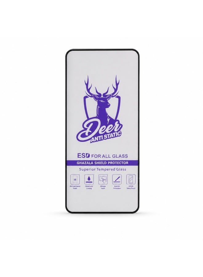 Deer ESD Anti-Static Tempered Glass Screen Protector for Xiaomi Redmi Note 9s / Note 9 Pro - Full Coverage Dust-Repellent Shatterproof Protective Shield Film with Cleaning Wipes Kit - Image 2