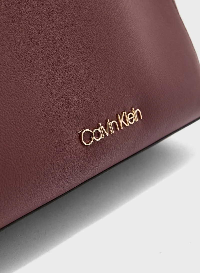 CALVIN KLEIN Logo Double Handle Shopper