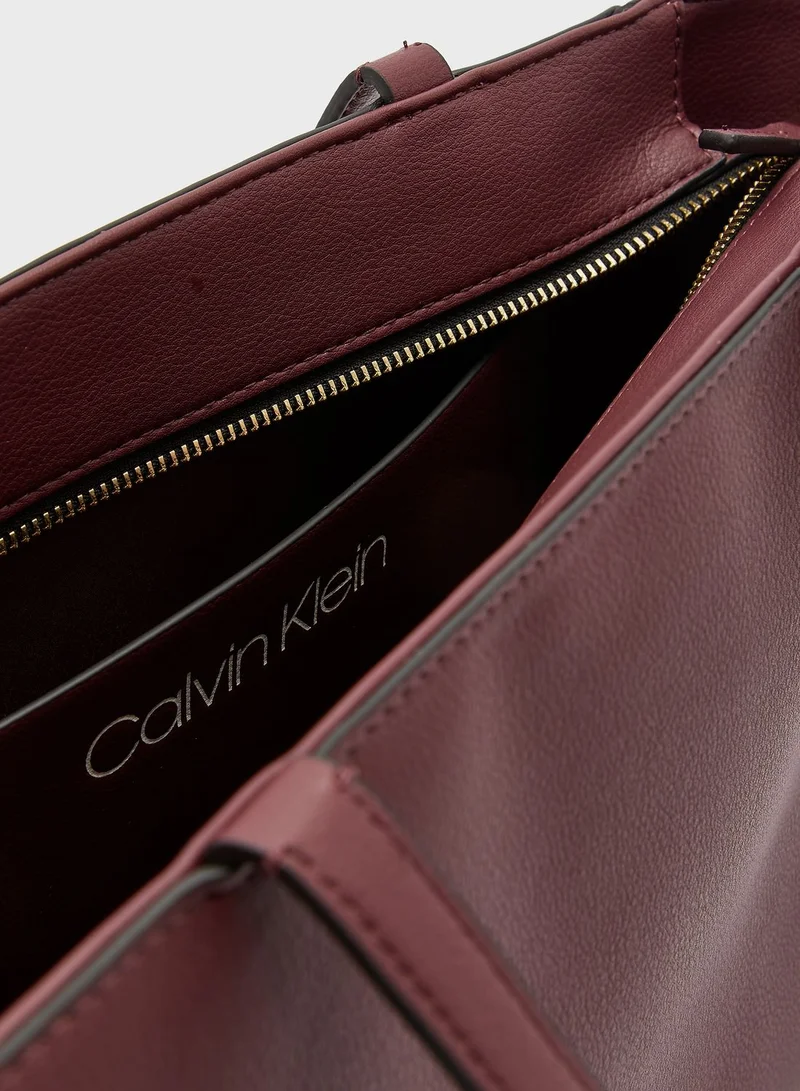 CALVIN KLEIN Logo Double Handle Shopper