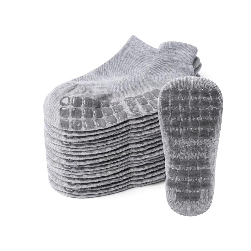 Bearbay Baby Non Slip Ankle Socks with Grippers (9 Pair) for 0 months-7 years old Walking Socks for Infant Toddler Kids Boys Girls - Image 1