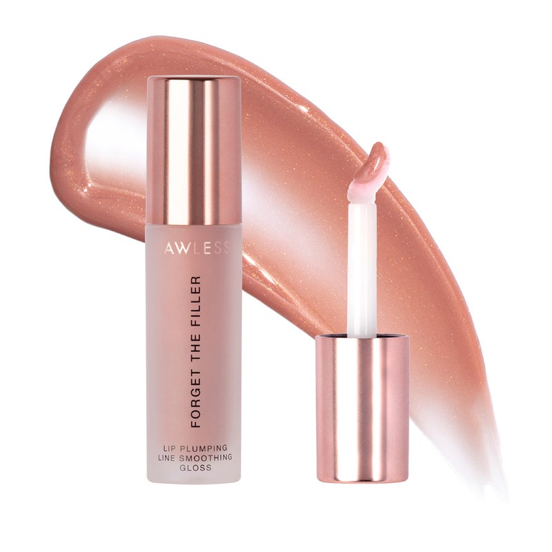 Lawless Women's Forget The Filler Lip Plumper Line Gloss, Nudie, Pink, 0.11 Fl Oz (Pack of 1) - Image 1