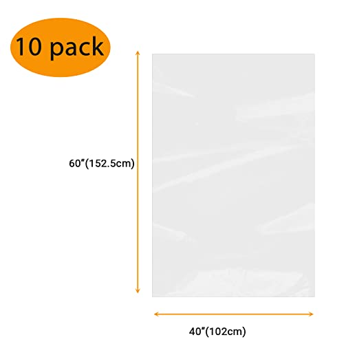 Belinlen 10 Count 40x60 inches large Clear Plastic Bag Giant Storage Bags Furniture Cover Plastic Bag for Moving Protection and Long Term Storage, Large Items Dustproof, Moistureproof (2 Mil) - Image 2