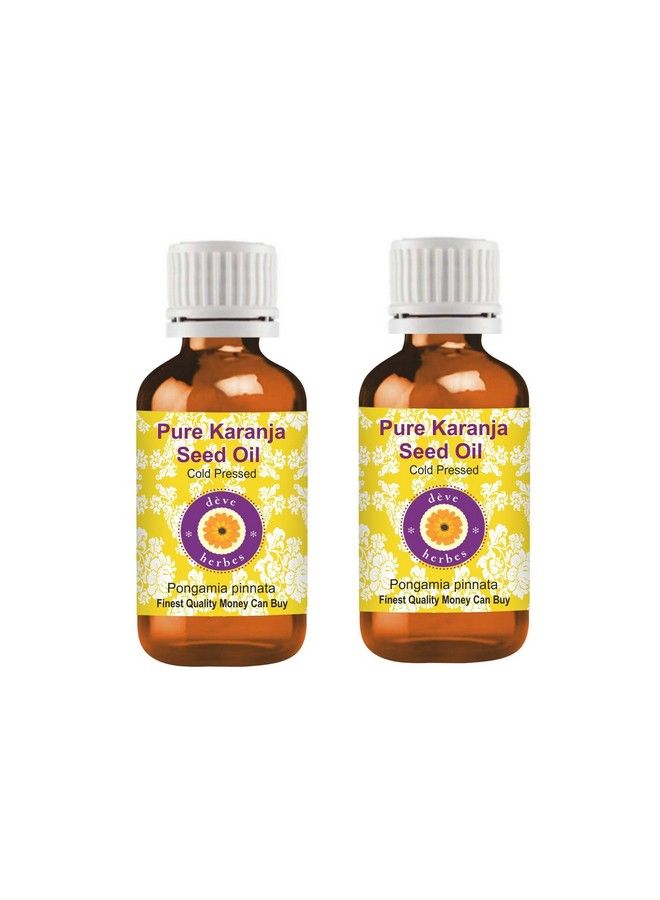 Deve Herbes Pure Karanja Seed Oil (Pongamia pinnata) | Cold Pressed | Natural | Undiluted | For Diluting Essential Oils | For Hair, Skin & Massage | Men & Women | 100ml X 2 - Image 2