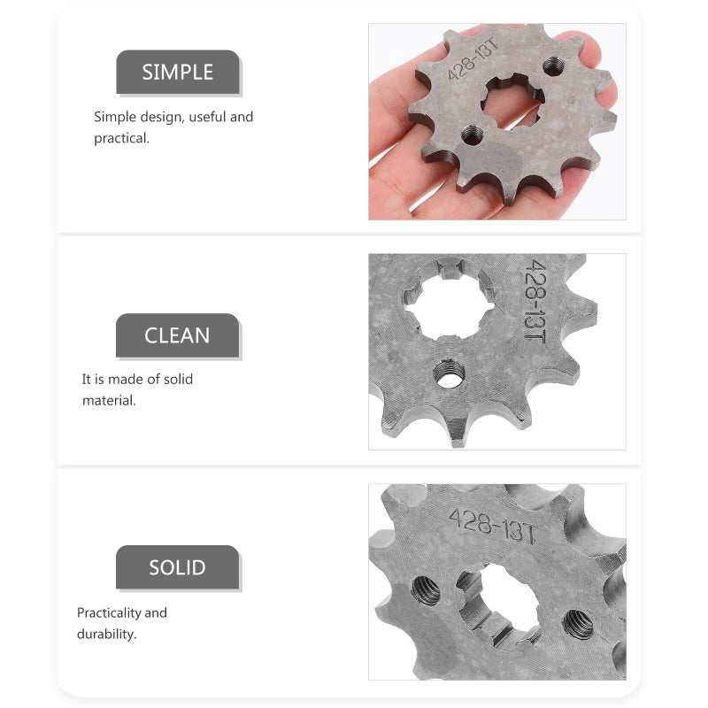 Mini Bike Off Road Sprocket Motorcycle Chain Gear Mounting Kit Precision Machined Protective Tooth - Image 5