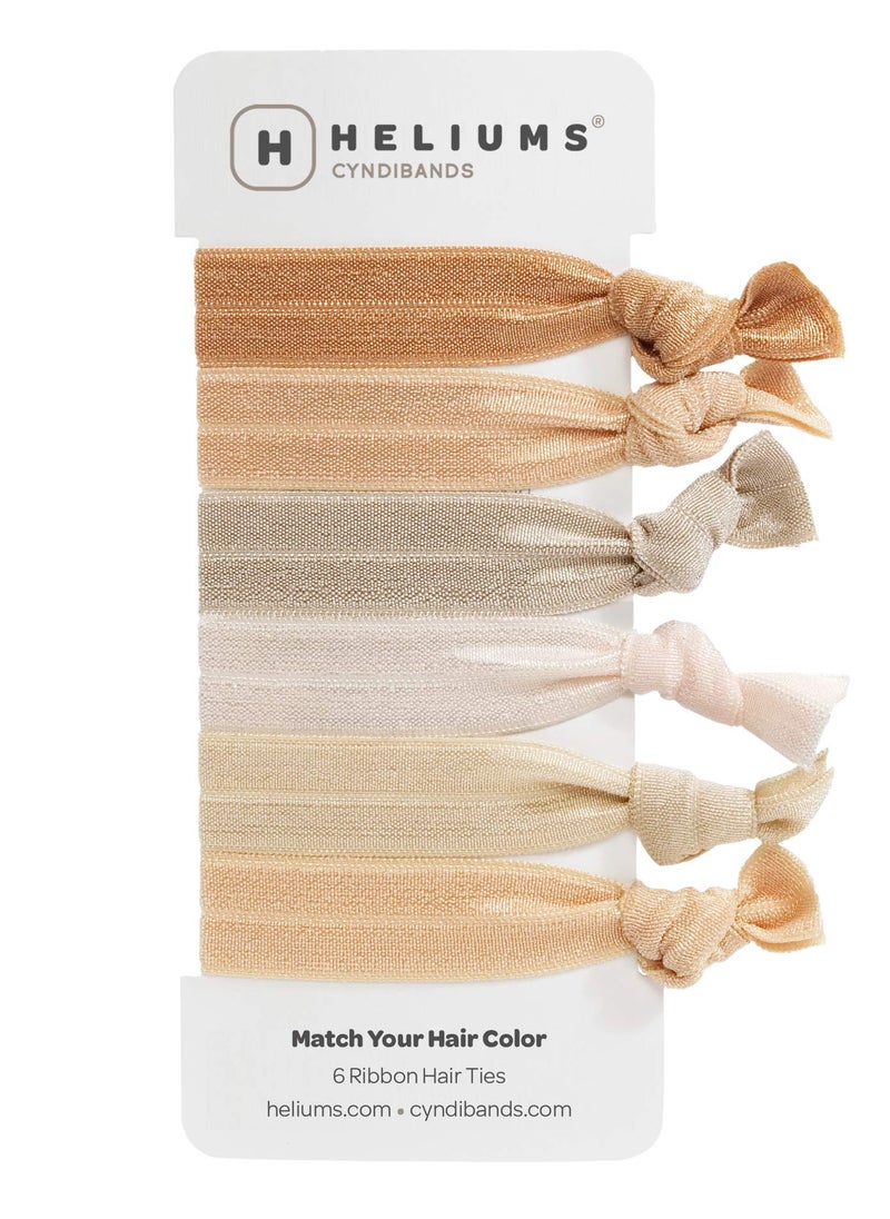 Cyndibands Elastic Hair Ties  Blonde  Gentle Hold Ribbon Ponytail Holders 6 Count - pzsku/ZB394C83FF998212290E9Z/45/_/1741000927/daf5dd0d-2d9a-4057-a74b-f246a8d3f8a1