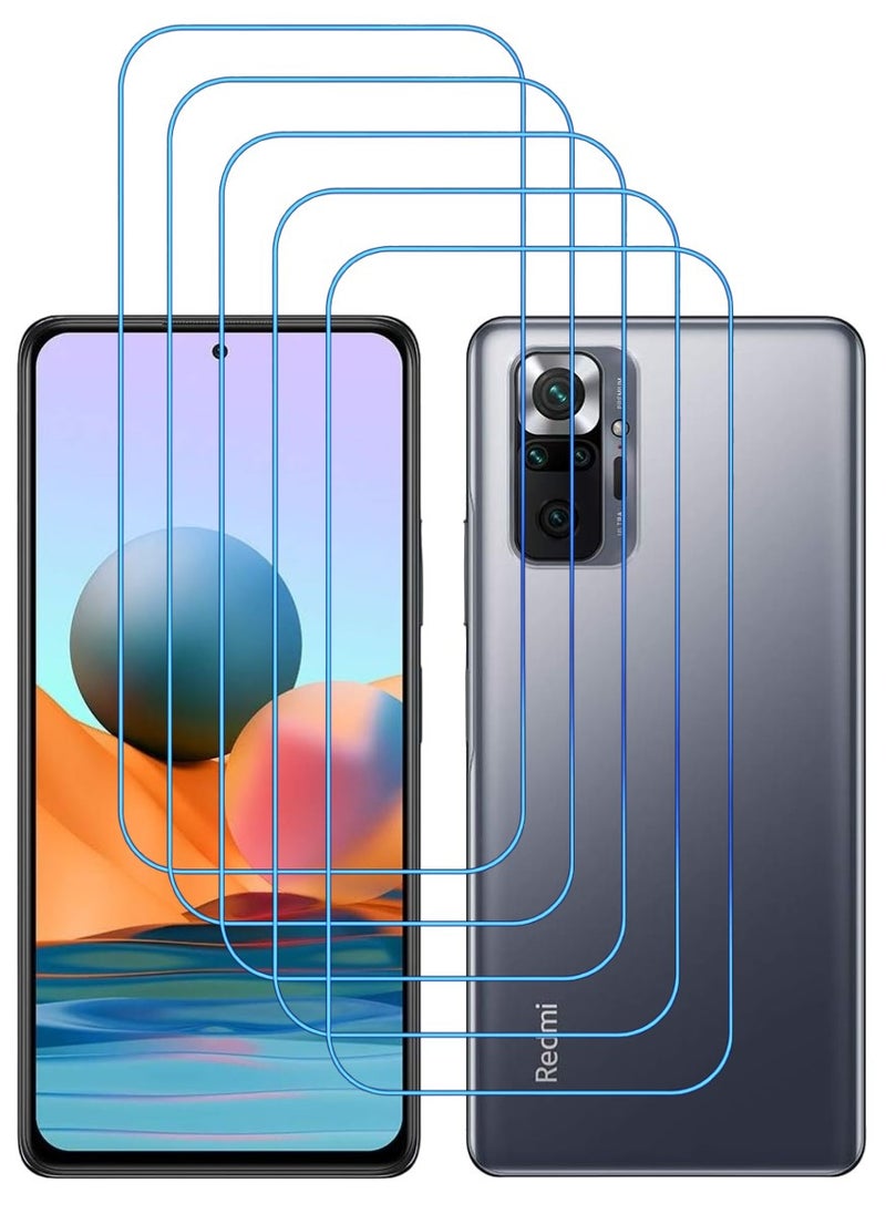 ACLIX 5 Pieces Antistatic ESD Dustproof Premium Quality High Definition Clear Tempered Glass Screen Protector Designed For Xiaomi Redmi Note 10 Pro - Image 1