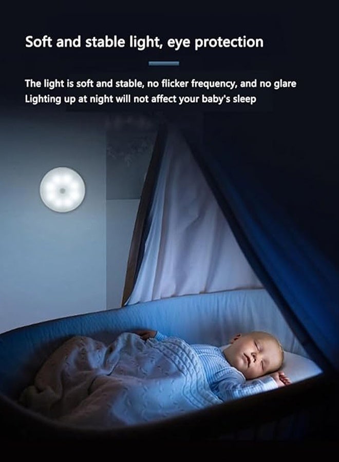 KANGLI 3 PCS Adjustable LED Night Light, LED Bedside Lamp, 3 Color Modes (White, Warm, Cool), Touch-Controlled, Magnetic Wall Mount for Indoor Use (Kids Bedroom, Corridor, Kitchen, Bedroom, Shoe Cabinet), Indoor Lighting | Modern Wall Light | Adjustable Brightness, Night Light - Image 3