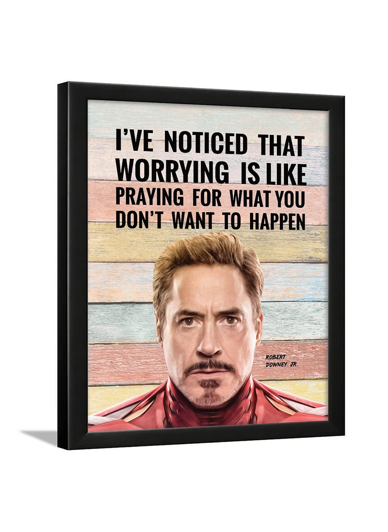 Chaka Chaundh Chaka Chaundh Iron Man Poster with Frame Robert Downey Jr Frame Tony Stark Quotes Iron Man Poster Framed Iron Man Quotes Frame 136 X 106 Inches 