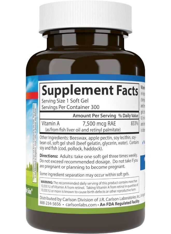 Carlson Vitamin A Soft Gels for Vision Support - Image 2