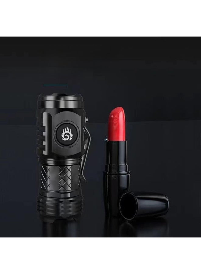 Loquat Three-eye Monster Strong Light Flashlight Super Bright Mini Portable Led Multi-function Magnet Charging Home Outdoor None-Product Specifications:【Three-eye Monster】 S62 Thumb Light + Color Box + Dat - Image 4
