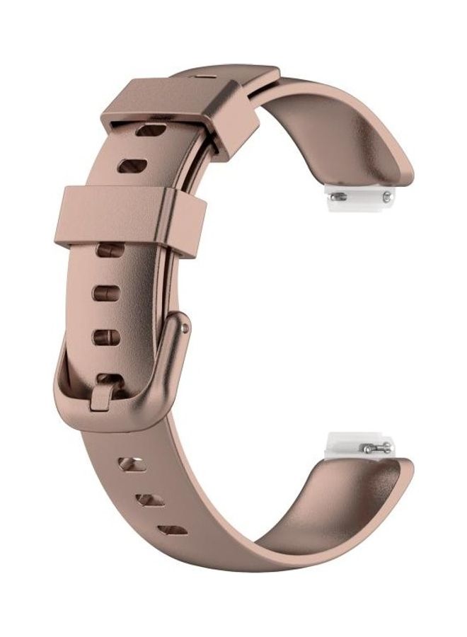 NIBEMINENT Silicone Replacement Strap For Fitbit Ace 3/Inspire 2 Rose Gold  - Image 1
