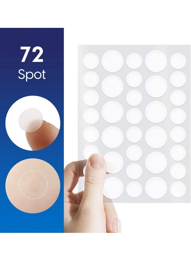 BLAGO Acne Pimple Patches For Face, Hydrocolloid Dressing Cover, Dots for Spots Pimple Patches, Effectively Calms & Relieves Acne, Facial Care, Complete Pimple Remover (72 Pcs) - Image 4