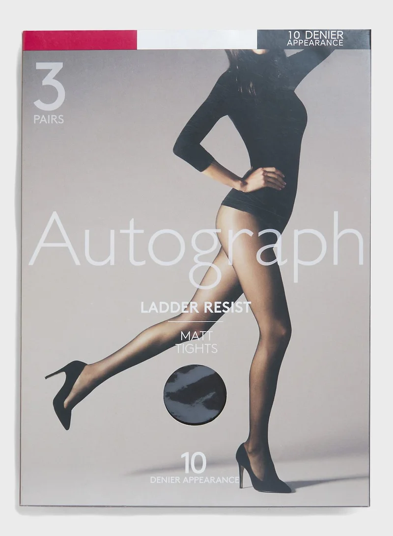 Marks & Spencer 3 Pack Mesh Detail Tights