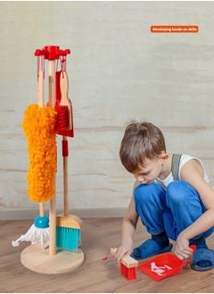 Kids Cleaning Set, Wooden Cleaning Tool, Toy Cleaning Set Includes Broom, Mop, Brush,  Feather Duster, Dustpan And Organizer, Housekeeping Toy Set, Stem Toys - pzsku/ZB3953360E6E9C220B57BZ/45/_/1723343513/04112754-edc3-4f76-b0ef-bf8210b1e8c6