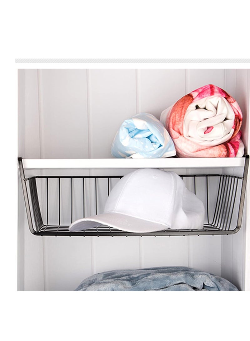 2-Piece Black Under Shelf Kitchen Storage Rack - Image 3