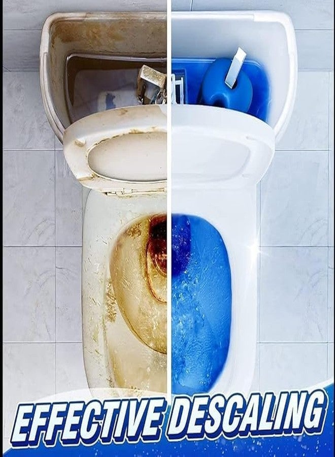 Vrutwa™ Automatic Flush Toilet Bowl Cleaner Tablets In-Cistern Toilet Cleaner Blocks, Marine - (Pack of 40) | Toilet Flush Cleaner Balls Powerful Cleaning Toilet Blue Deep Clean Bubbles (4) - Image 3