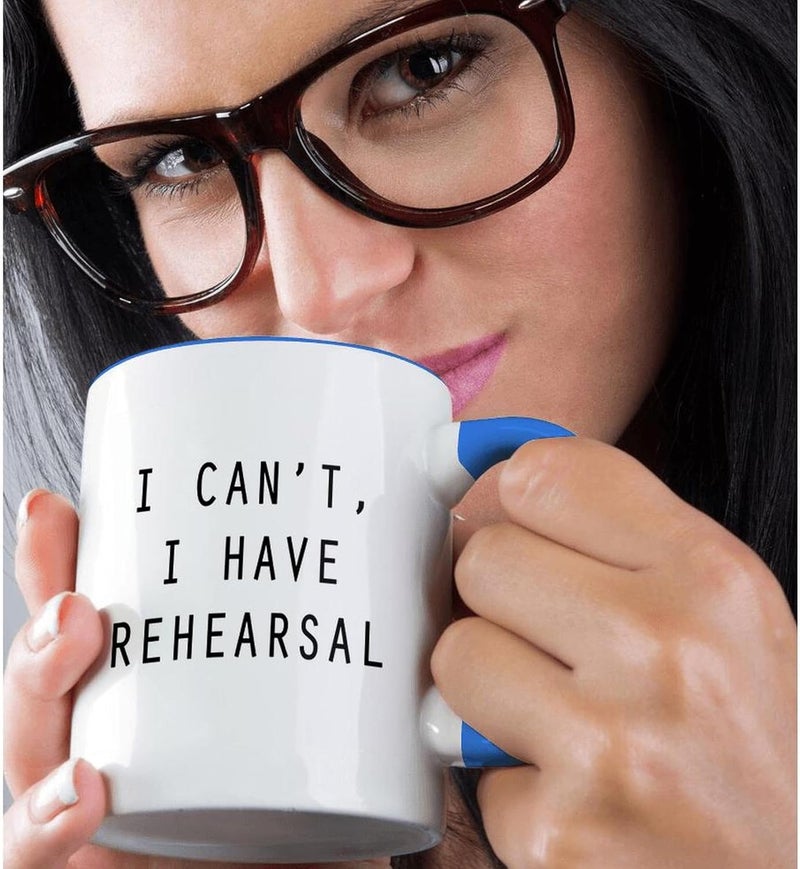 3dRose I Cant I Have Rehearsal Ceramic Mug 1 Count Pack of 1 Blue - Image 2