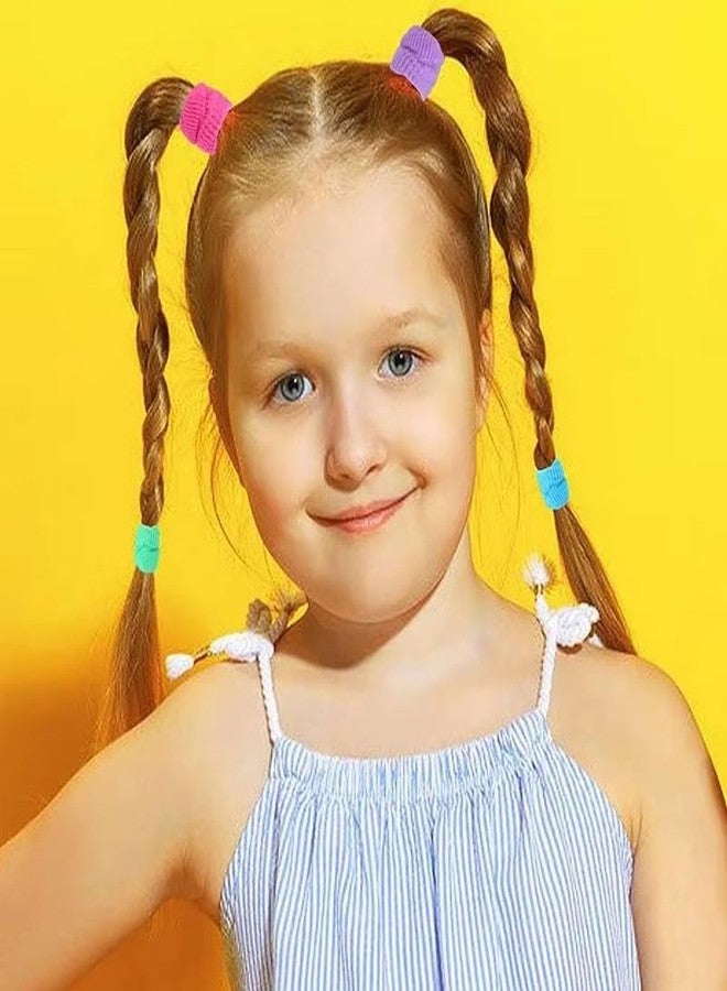 ChicTresses® Pastel Color Mini Rubber Bands, Baby Hair Ties for Girls and Kids, Elastic Hair Ties, Premium Mini Hair Elastic Rubber Bands, Multicoloured Mini Ponytail Holders, Soft Bands (Pack of 80) - Image 4