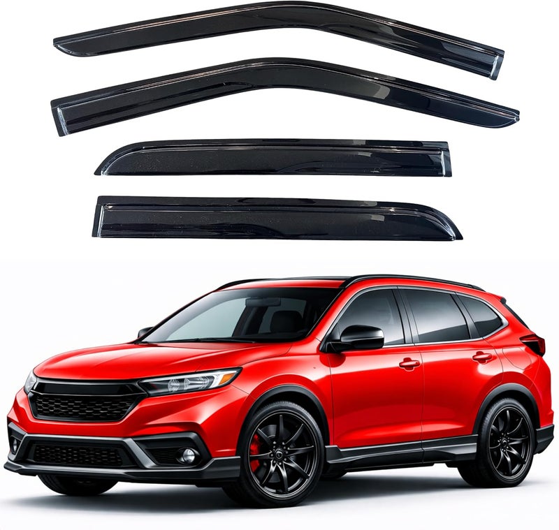 KPY Window Visor for Honda CR-V 2023-2026, 4PC Rain Guard Side Window Vent Deflectors - Image 1