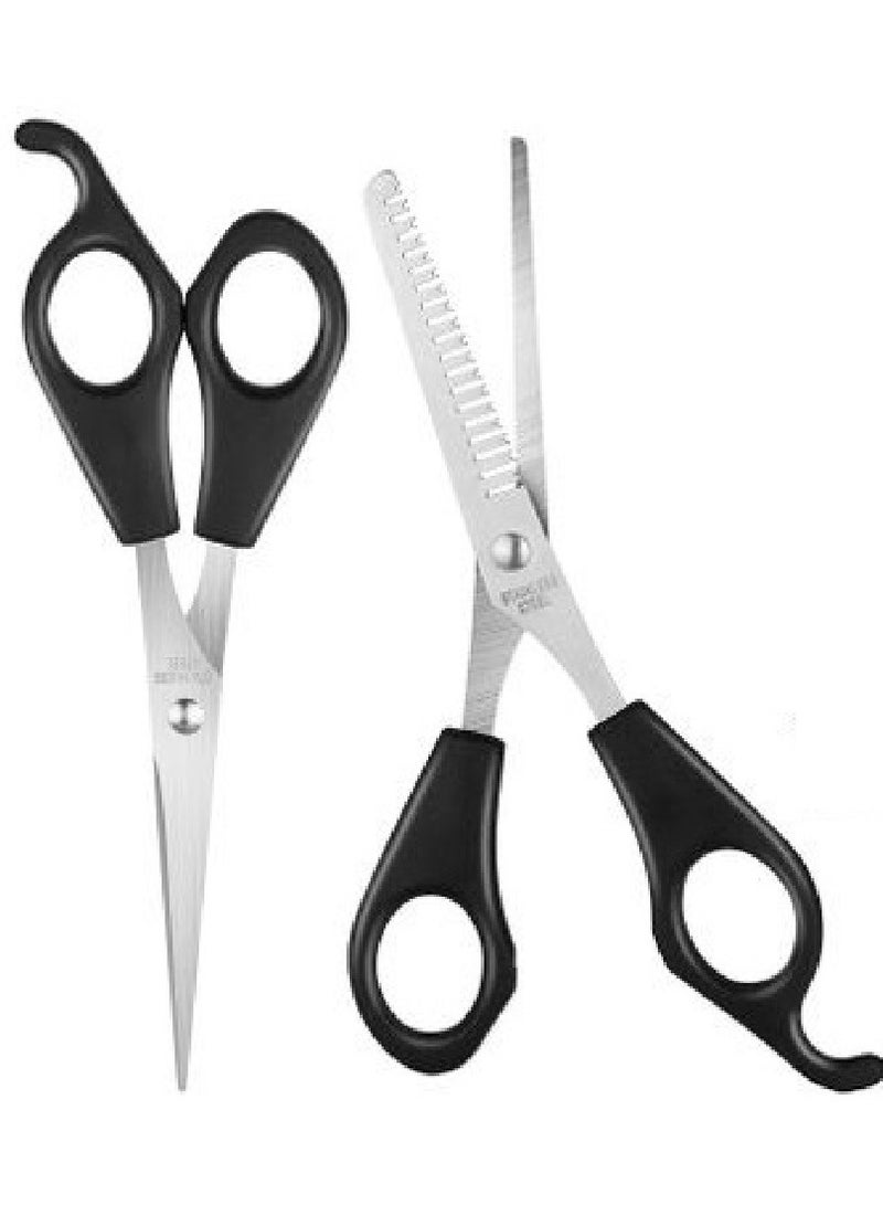 مجموعة مقصات صاج لتصفيف شعر الحيوانات الاليفة او للحلاقين او للاستخدام المنزلي - ستانلس ستيل - Image 3