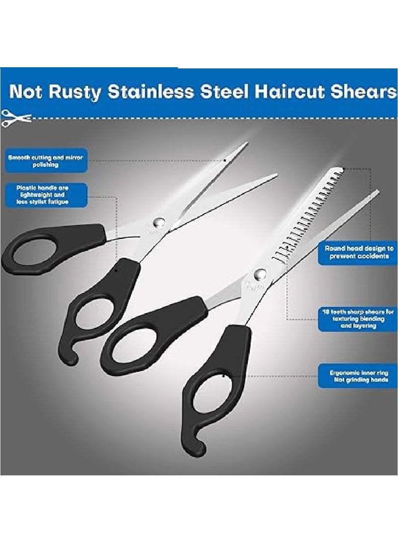 مجموعة مقصات صاج لتصفيف شعر الحيوانات الاليفة او للحلاقين او للاستخدام المنزلي - ستانلس ستيل - Image 5