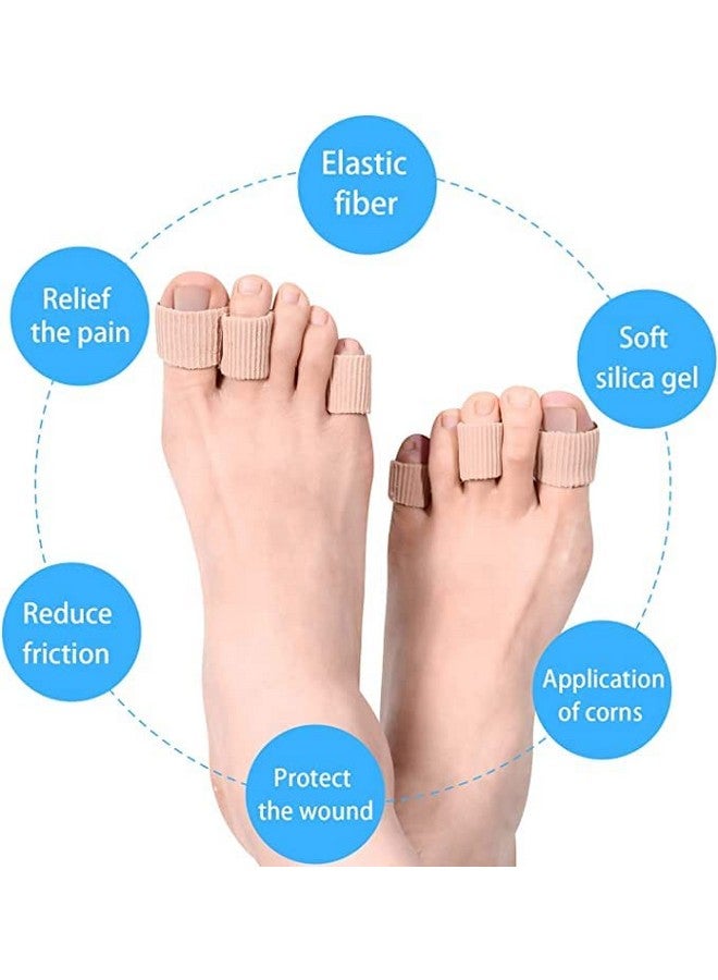 Inralimot 3 Pieces Toe Cushion Tube 0.98 Inches Toe Tubes Sleeves Soft Gel Corn Pad Protectors for Cushions Corns, Blisters, Calluses, Toes and Fingers, 3 Size (Mixed Size Toe Cushion Tube, bunion pads toe - Image 4