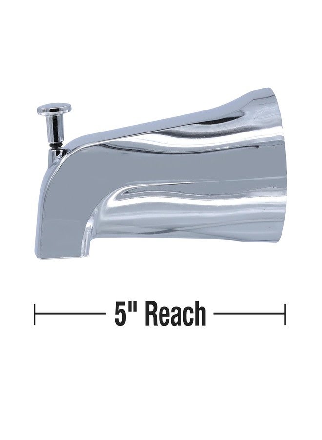 DANCO Bathroom Tub Spout with Front Pull Up Diverter, Chrome Finish, 1-Pack (88052) - Image 3