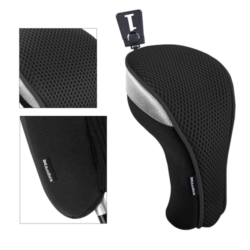 Andux Golf 460cc Driver Fairway Wood Club Head Covers 3pcs/Set Black/Black - Image 4
