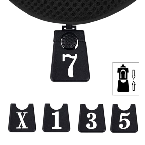 Andux Golf 460cc Driver Fairway Wood Club Head Covers 3pcs/Set Black/Black - Image 3