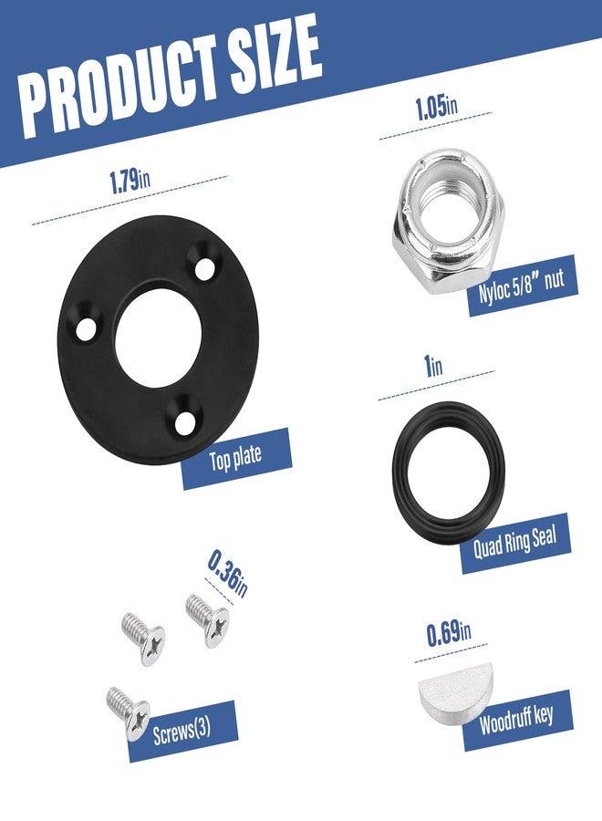 Trdzi Hydraulic Helm Seal Service Kit HP6032 for Seastar HH5271, HH5272, HH5273, HH5261,HH5262, Compatible with Baystar HH4514, HH4314 and HH4513 - Image 2