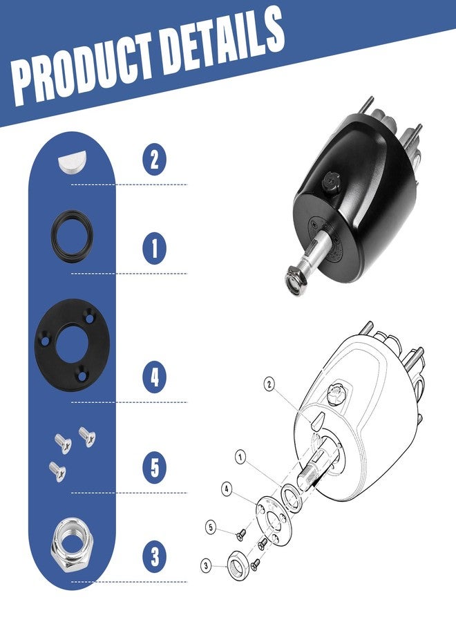 Trdzi Hydraulic Helm Seal Service Kit HP6032 for Seastar HH5271, HH5272, HH5273, HH5261,HH5262, Compatible with Baystar HH4514, HH4314 and HH4513 - Image 3