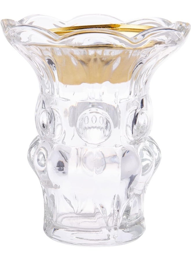 AKDC Crystal Incense Burner L(8CM) XW(8CM) XH(9CM) Transparent - Image 3