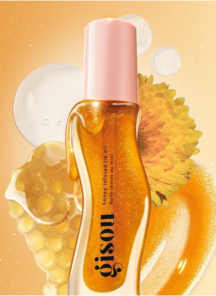Gisou Lip Oil Golden Shimmer - Honey infused  - Image 2