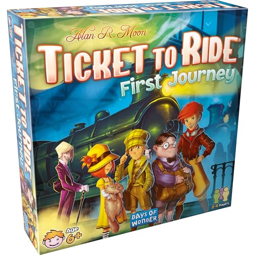 Asmodee Ticket to Ride First Journey Board Game  Fun and Easy for Young Explorers Train Strategy Game Family Game for Kids  Adults Ages 6 24 Players 1530 Min Playtime - Image 1