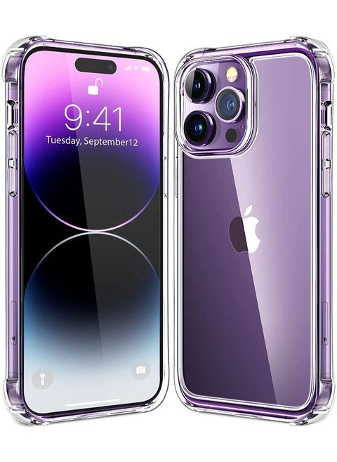 Crystal Clear Designed for iPhone 14 Pro Case Slim Thin Shockproof Protective Phone Case Non Yellowing Clear