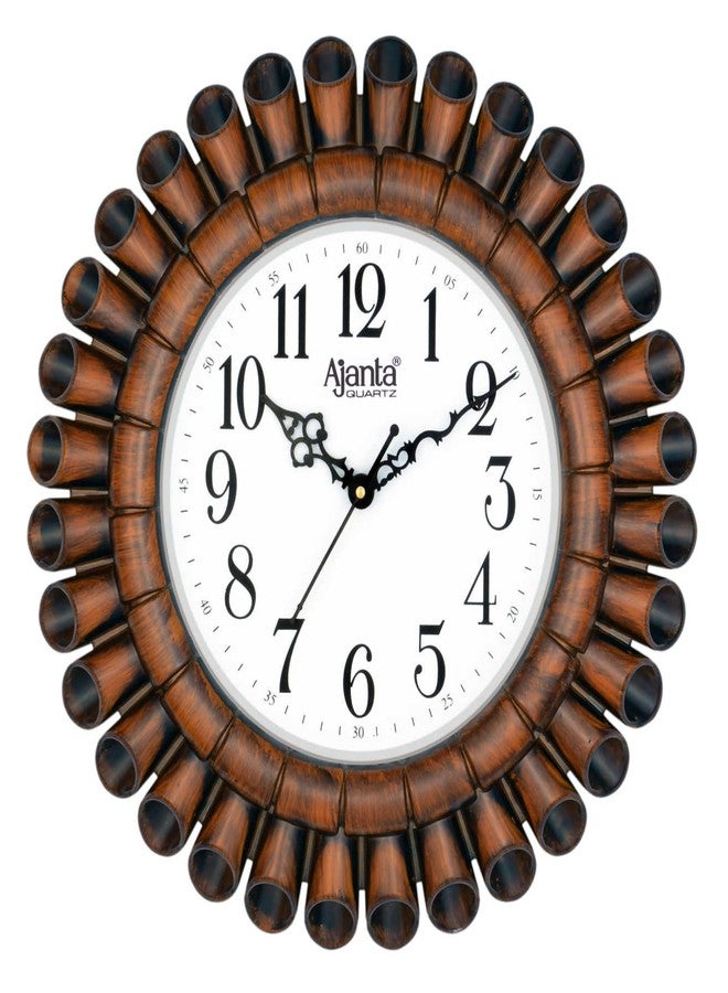 Orpat Ajanta Wall Clock for Home and Offices Silent Sweep Movement 16 Inches Wall Clock (White_40 x 40 x 4 cm)