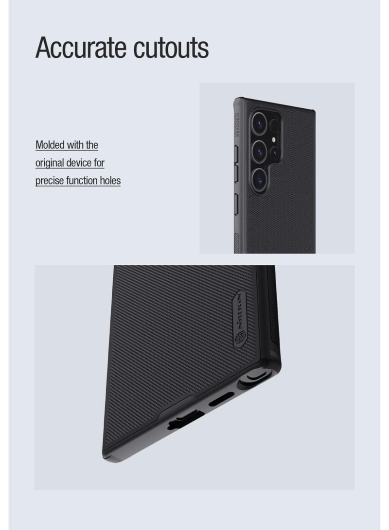 Nillkin Nillkin Super Frosted Shield Pro Magnetic Series Cover Case Designed For Samsung Galaxy S24 Ultra - Black  - Image 3