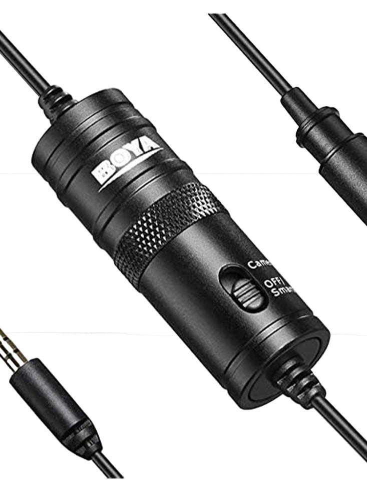 BOYA M1 Mini Microphone Condenser Clip-on Lavalier, 3.5mm Port Compatible with Smartphones, Video Cameras - Image 3
